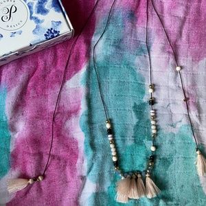 Plunder RETIRED Beaded Tassel Necklace